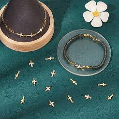 32pcs 2 styles Brass Connector Charms&nbsp;KK-BC0010-74