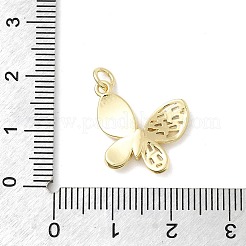 Brass Micro Pave Cubic Zirconia Pendants&nbsp;KK-H529-49G