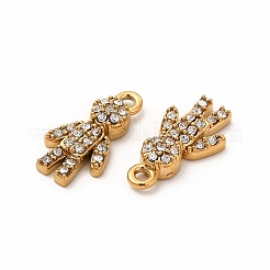 Ion Plating(IP) 316 Surgical Stainless Steel with Crystal Rhinestone Pendants&nbsp;STAS-G305-04G