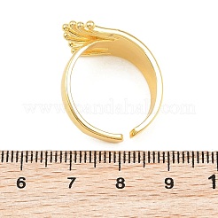 Irregular Brass Cuff Open Rings&nbsp;KK-CBA5A76-01G