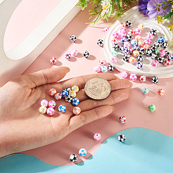 100Pcs Sports Theme Handmade Polymer Clay Beads&nbsp;CLAY-TA0002-16
