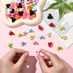 60Pcs Baking Paint Opaque Acrylic Beads&nbsp;OACR-SP0001-91