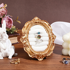 Retro Resin Oval Ring Display Stand&nbsp;AJEW-WH0410-477