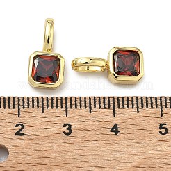 Brass Micro Pave Cubic Zirconia Charms&nbsp;KK-G555-21G-07