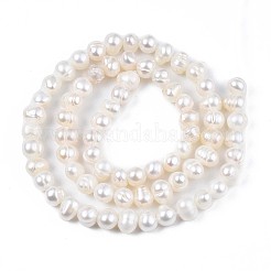 Natural Cultured Freshwater Pearl Beads Strands&nbsp;LS-PEAR-N013-04A