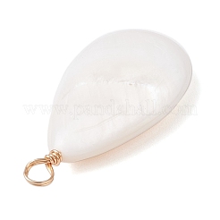 3Pcs 3 Styles Natural Freshwater Shell Pendants&nbsp;PALLOY-JF04303