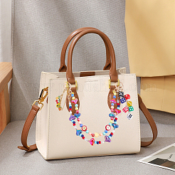 1Pc Acrylic Heart & Apple Bead Bag Decorative Chains&nbsp;HJEW-SC0003-34