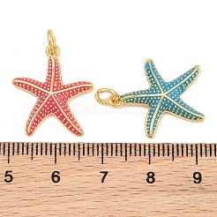 Brass Enamel Pendants&nbsp;KK-CBAEBFB-14G