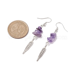 Natural Mixed Stone Dangle Earring for Women&nbsp;EJEW-JE05935