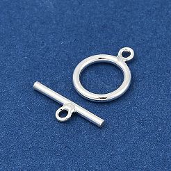 Sterling Silver Ring Toggle Clasps&nbsp;X-STER-A008-16