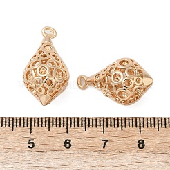 Hollow Out Brass Pendant Rhinestone Settings&nbsp;KK-G532-07G