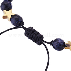 7 Chakras Nine Planets Braided Bead Bracelets&nbsp;BJEW-TAC0001-01