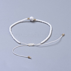 Nylon Thread Braided Beads Bracelets&nbsp;BJEW-JB04346-10