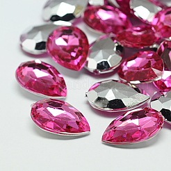 Imitation Taiwan Acrylic Rhinestone Cabochons&nbsp;GACR-A017-13x18mm-M