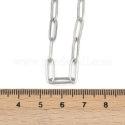 304 Stainless Steel Paperclip Chain Necklaces&nbsp;NJEW-H072-01P