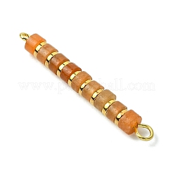 8Pcs 8 Styles Natural Mixed Gemstone & Electroplated Synthetic Non-magnetic Hematite Heishi Beaded Connector Charms&nbsp;PALLOY-JF03291
