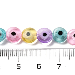 Handmade Evil Eye Lampwork Beads Strands&nbsp;LAMP-G164-10B