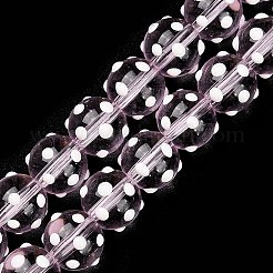 Bumpy Transparent Glass Beads Strands&nbsp;LAMP-F032-03A