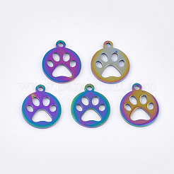 Ion Plating(IP) 304 Stainless Steel Pet Charms&nbsp;STAS-Q201-JN211