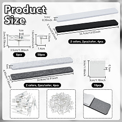 Rectangle Self-adhesive Felt Sticky Notes for Memo Notepads&nbsp;AJEW-OC0015-59