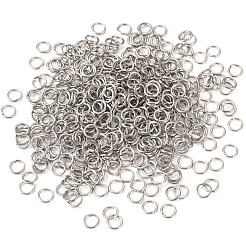 2000Pcs 304 Stainless Steel Open Jump Rings&nbsp;STAS-TA0003-05