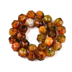 Natural Multi-Color Agate Beads Strands&nbsp;G-Q606-76