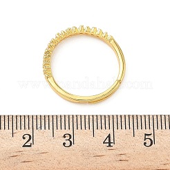 Brass Micro Pave Cubic Zirconia Finger Rings&nbsp;RJEW-H258-06G