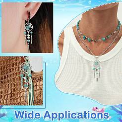 16Pcs 8 Styles Alloy & Synthetic Turquoise Pendants&nbsp;PALLOY-CJ00194