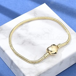 Brass Snake Chains Link Bracelets for Women&nbsp;BJEW-G736-02G