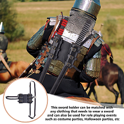 Medieval Polyester Double Sword Holder&nbsp;AJEW-WH0816-534AB-02