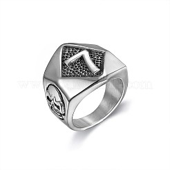 Punk Style 316L Stainless Steel Finger Rings for Men&nbsp;FS-WG96F45-04