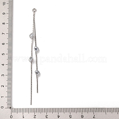 Brass Micro Pave Clear Cubic Zirconia Big Pendants&nbsp;KK-G510-19P