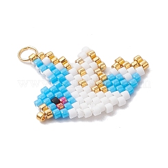 Glass Seed Beaded Pendants&nbsp;PALLOY-MZ00595