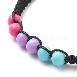 Acrylic Braided Bead Bracelet&nbsp;BJEW-JB08546