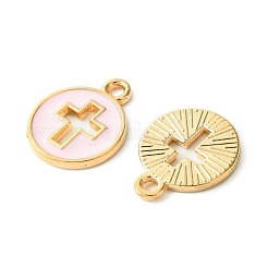 16Pcs 4 Colors Light Gold Plated Alloy Enamel Pendants&nbsp;ENAM-FS0001-85