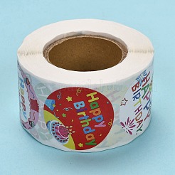 3 Roll 3 Style Self Adhesive Paper Stickers&nbsp;DIY-SZ0003-07