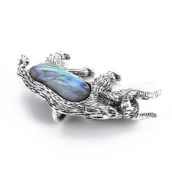 Cow Alloy Brooch&nbsp;PALLOY-N166-002-A02-RS
