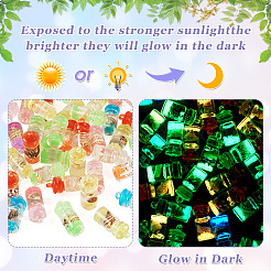 50Pcs Luminous Epoxy Resin Pendants&nbsp;RESI-TA0004-14