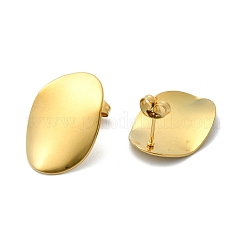 Ion Plating(IP) 201 Stainless Steel Stud Earrings&nbsp;EJEW-K270-07G