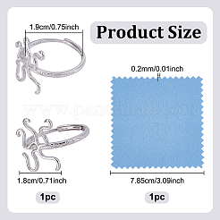 1Pc Adjustable 925 Sterling Silver Ring Findings&nbsp;STER-UN0001-51P