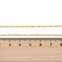 Brass Singapore Chains Necklace for Women&nbsp;NJEW-P265-07G