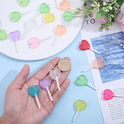 Resin Pendants&nbsp;RESI-WH0026-148B