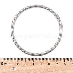 304 Stainless Steel Spring Bangles for Women&nbsp;BJEW-Z086-01P-01