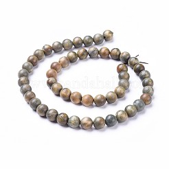 Natural Sandalwood Beads Strands&nbsp;X-WOOD-F008-02-B