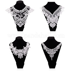 4Pcs 4 Styles Polyester Computerized Embroidery Collar&nbsp;DIY-TA0015-71