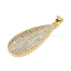 Brass Micro Pave Cubic Zirconia Pendants&nbsp;KK-S526-04G
