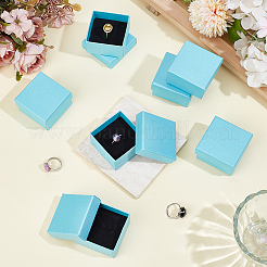 Square Cardboard Jewelry Storage Boxes&nbsp;CON-WH0115-35A