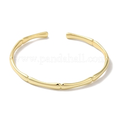 Brass Open Cuff Bangles for Women&nbsp;LS-BJEW-C070-05G