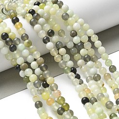 Natural New Jade Beads Strands&nbsp;G-F591-16-6MM