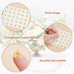 80 Sheets 4 Patterns PVC Waterproof Self-Adhesive Sticker Sets&nbsp;STIC-OC0001-10B